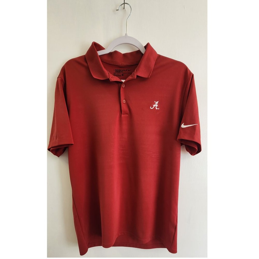 Nike Dri-Fit Red Men's Short Sleeve T-Shirt, L